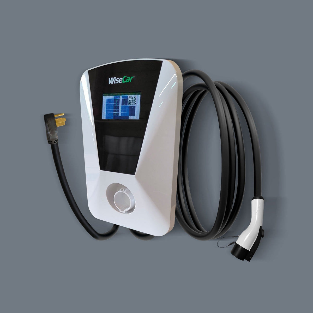 WiseCar Wallbox WTUS 50 A 12 kW 电动汽车充电器 Wi-Fi + Bluetooth + 手机应用 + 5 m 充电线 WiseCar
