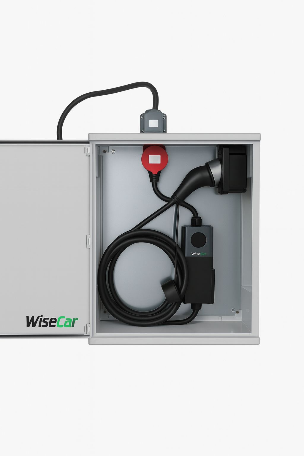WiseCar IP65 防护箱 – 40x60x20 cm|电动汽车充电器户外箱(BEIK10 标准)WiseCar