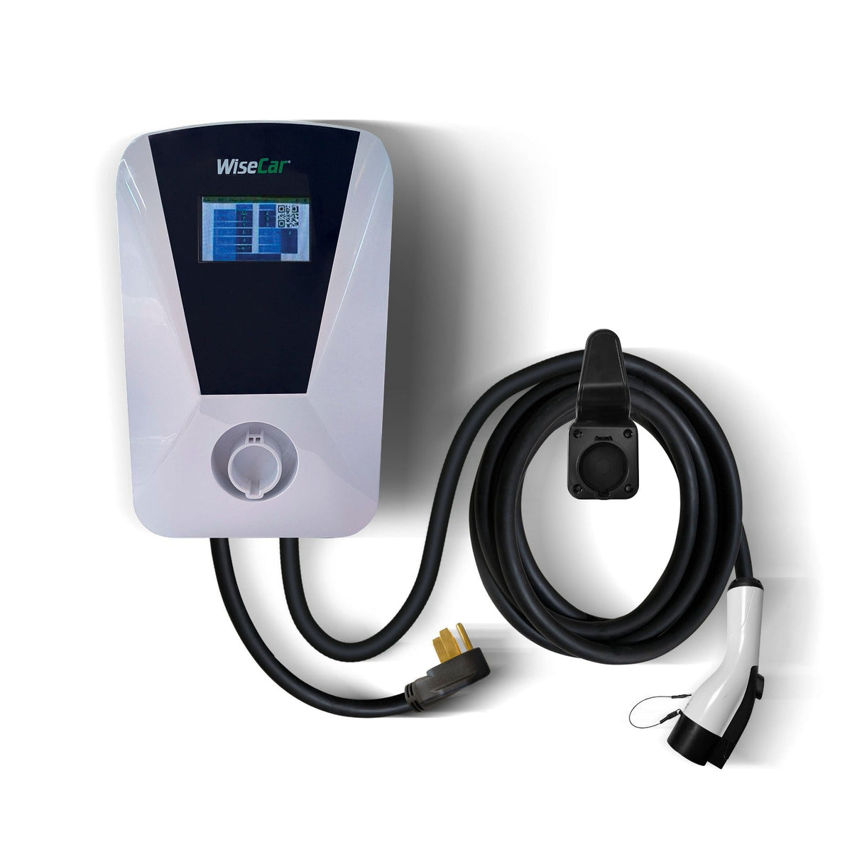 WiseCar Wallbox WTUS 50 A 12 kW 电动汽车充电器 Wi-Fi + Bluetooth + 手机应用 + 5 m 充电线 WiseCar