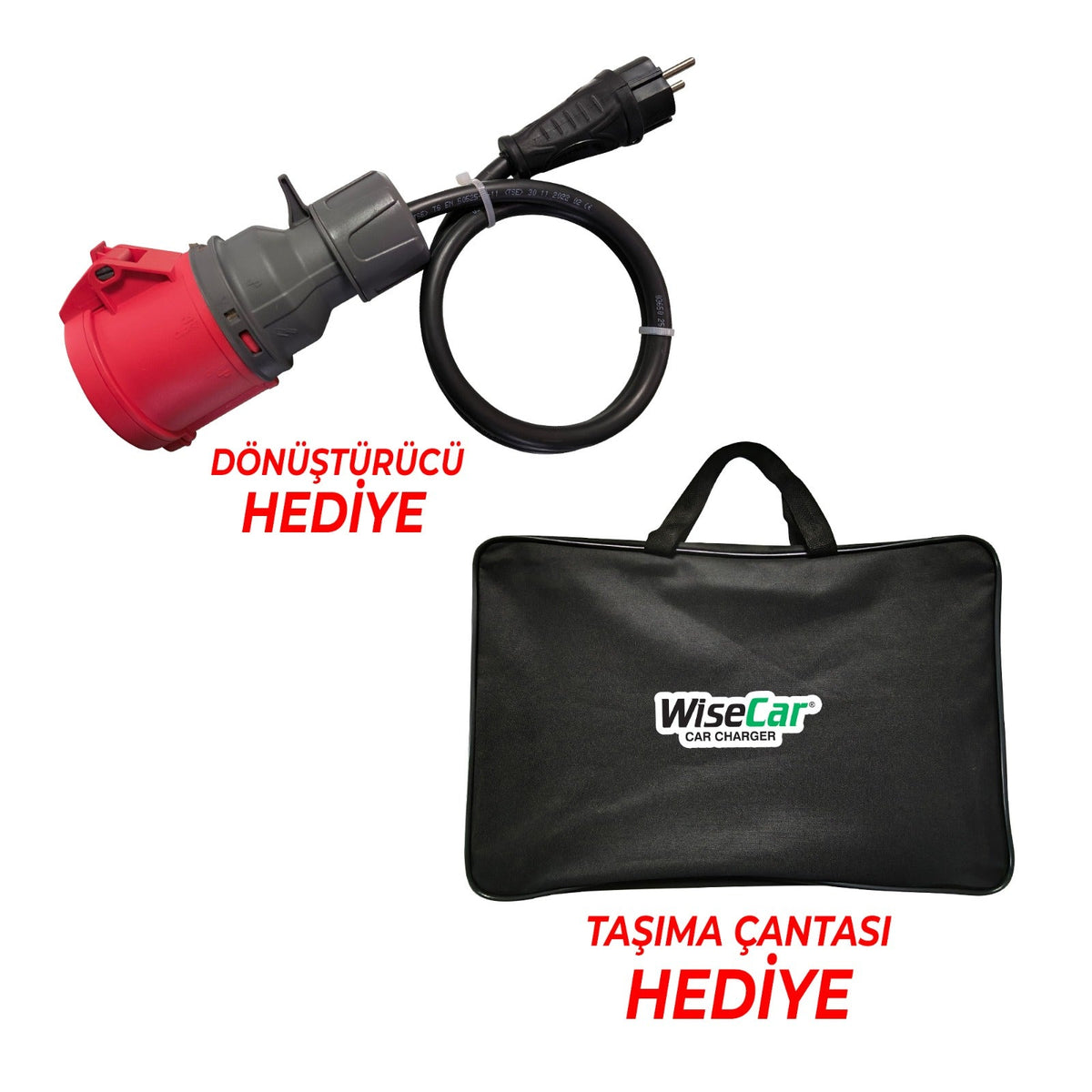 WiseCar WTP1｜7.4kW & 3.5kW 智能充电器 + 220V 插座转换器 WiseCar