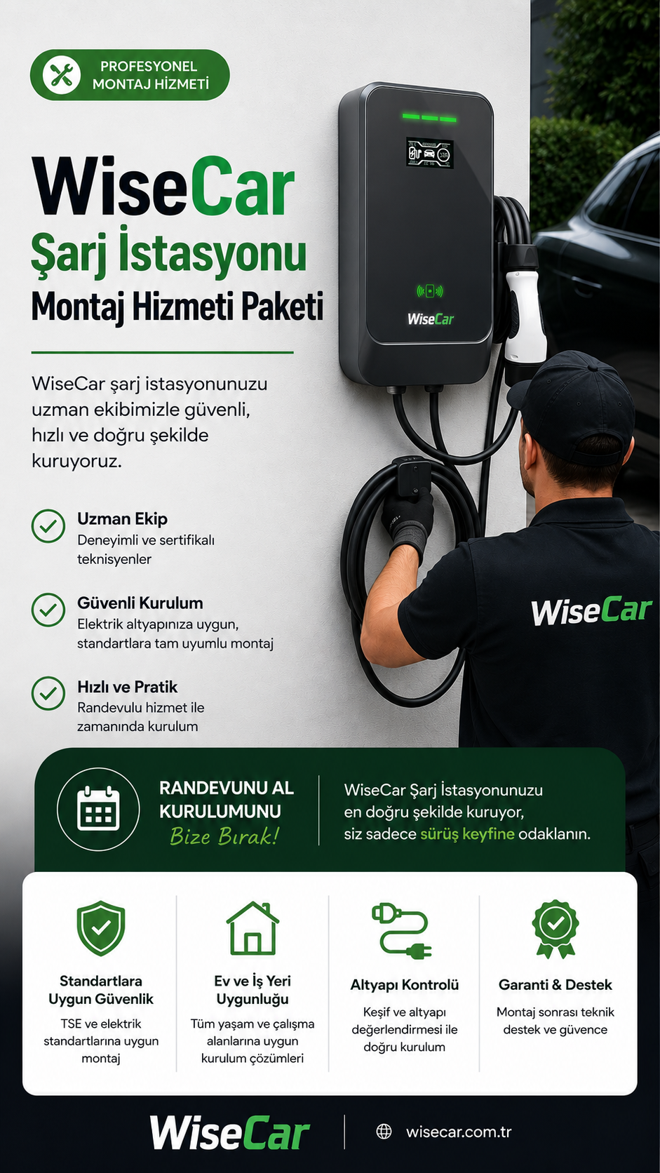 WiseCar 充电桩安装服务套餐