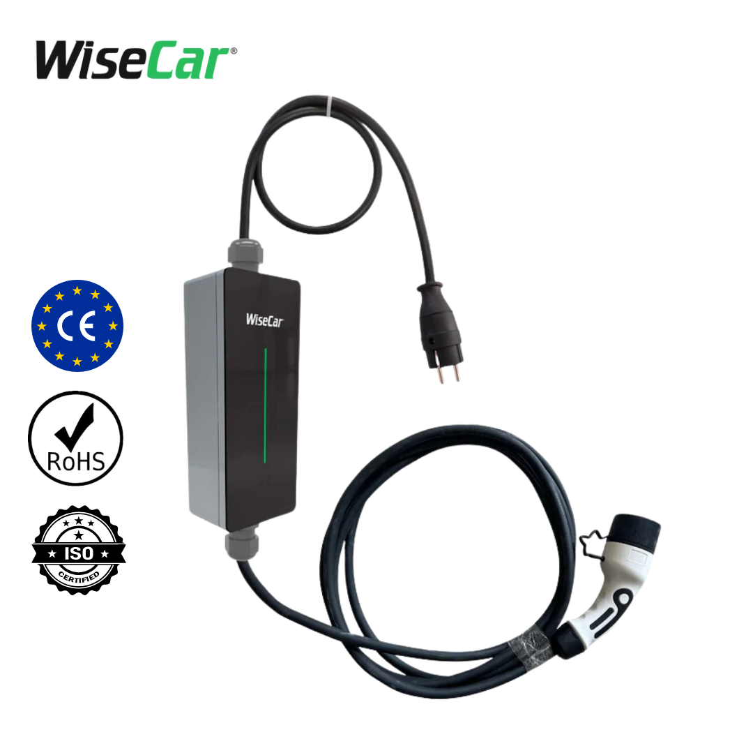 WiseCar WTP1 3.5 kW 便携式电动汽车充电器