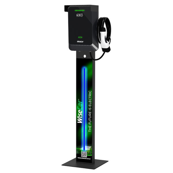 WiseCar WTA 立柱式 - 11 & 22 kW 电动汽车充电器 EV Wallbox Type 2