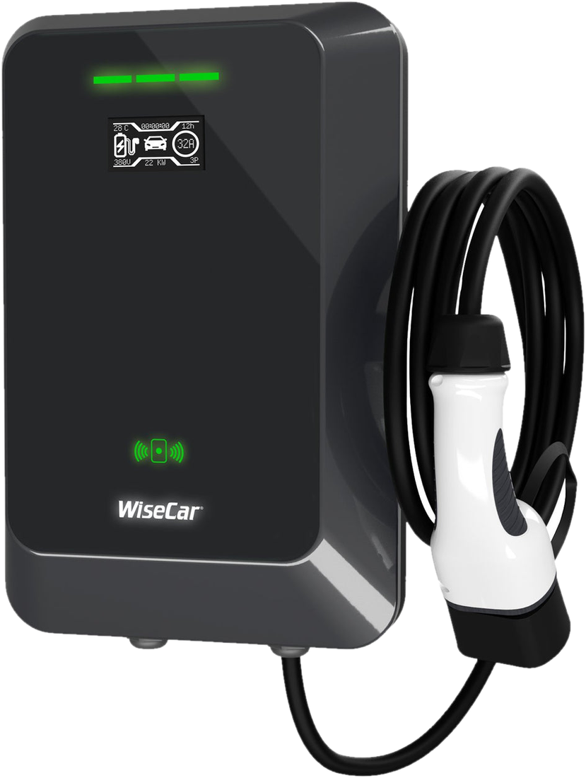 WiseCar WTA - 22 kW 人工智能驱动智能电动汽车充电器｜手机应用 & WiseCar AI